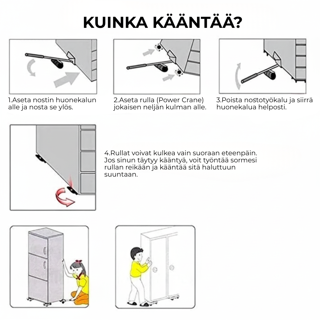 MoveEase™ | Helppo siirtää huonekaluja