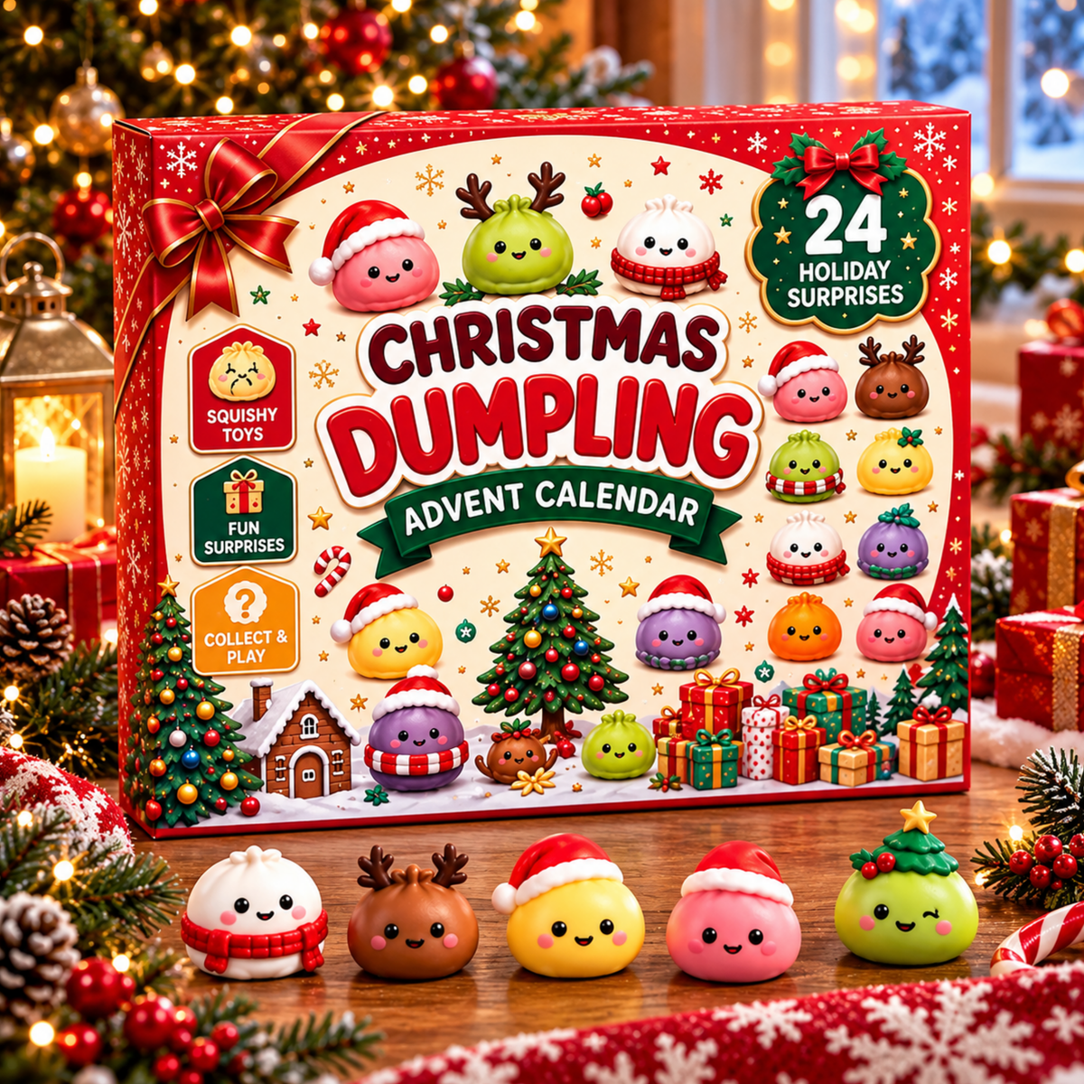 DumplingJoulu™ | Uusi squishy joka päivä jouluun asti