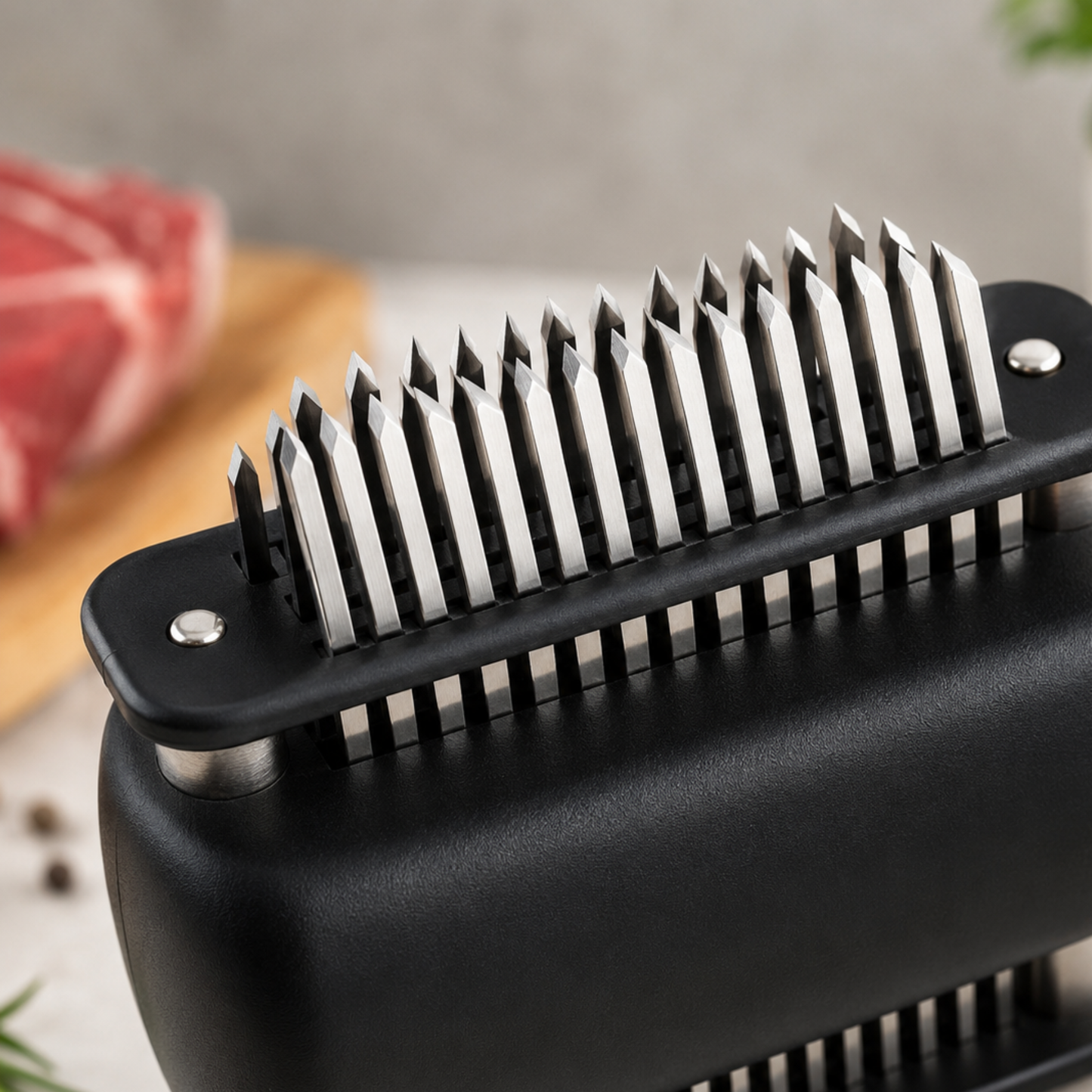 TenderPro™ | Lihanmureuttaja, jossa on 48 ruostumattomasta teräksestä valmistettua terää