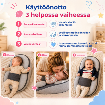 VauvaTuki™ | Mukavaa tukea ruokailun jälkeen