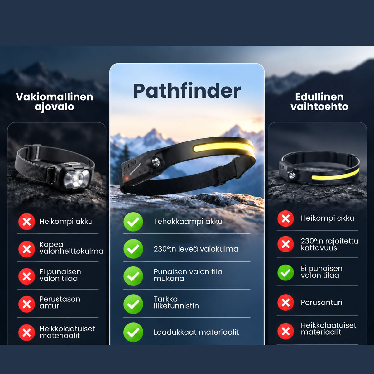 Pathfinder | Kädet vapaaksi, valoa sinne missä tarvitset