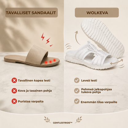 GentleStride™ | Mukavat tossut leveille ja herkille jaloille