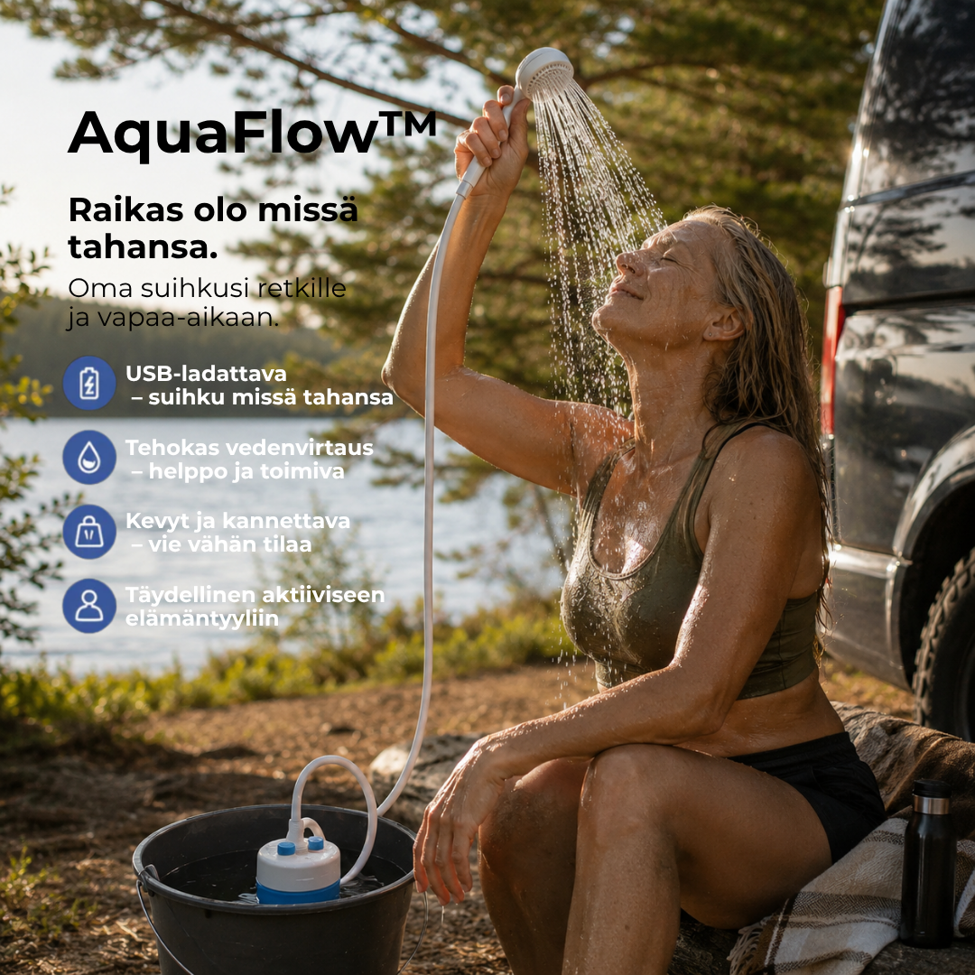 AquaFlow™ | Täydellinen setti letkulla ja suuttimilla
