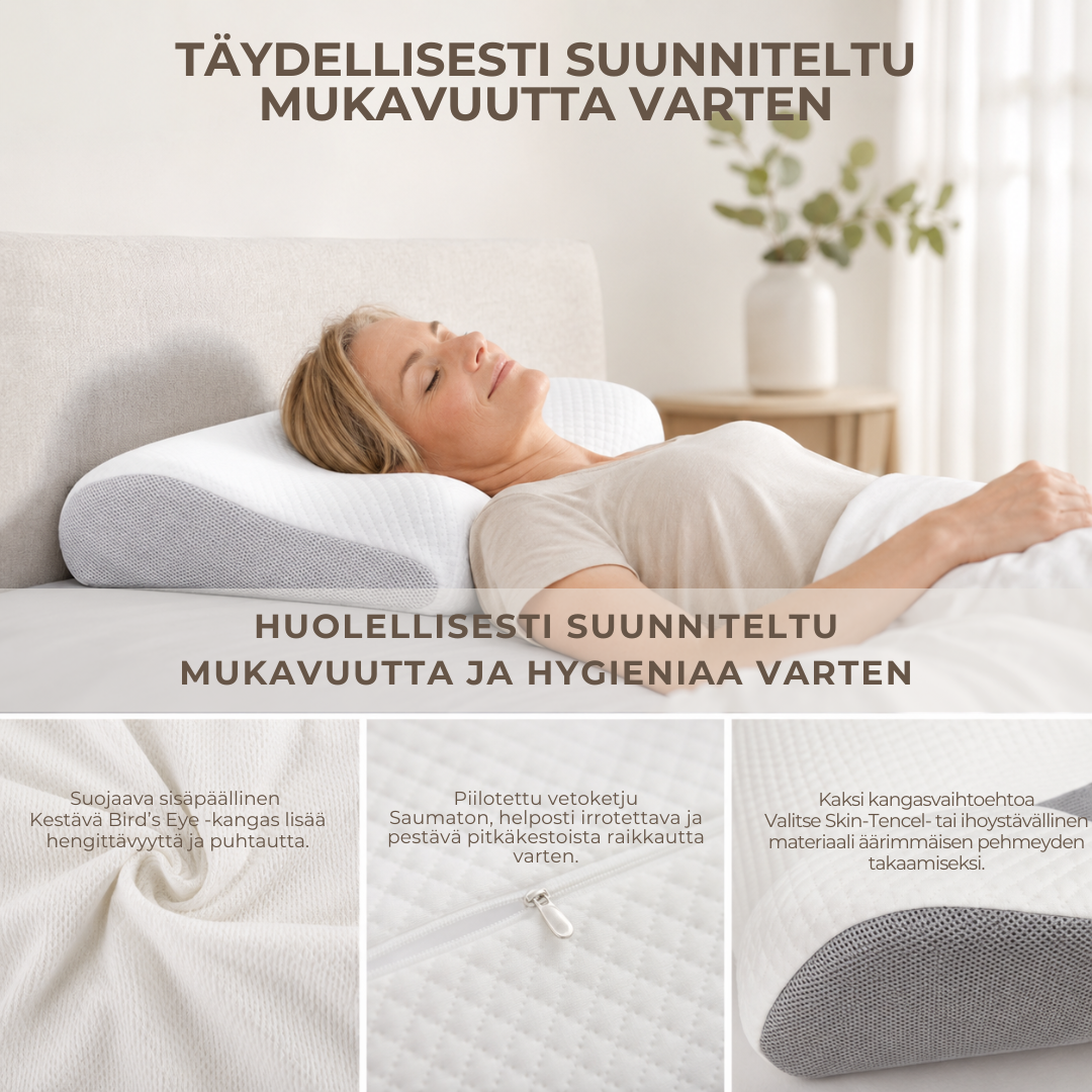 ErgoPillow™ | Anna niskallesi tuki, jota se on kaivannut joka yö