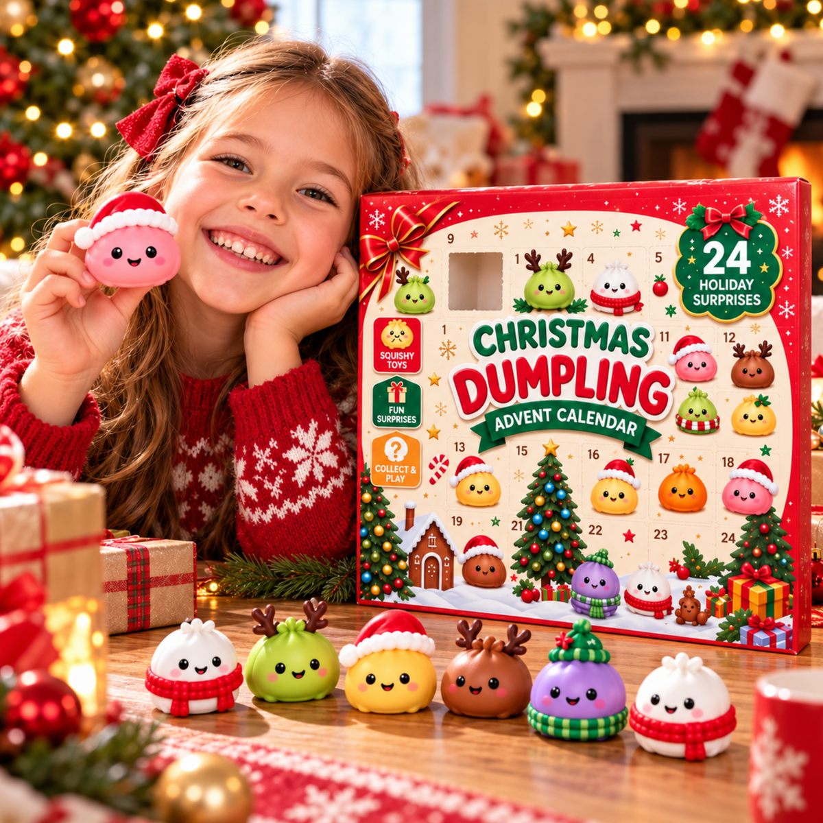 DumplingJoulu™ | Uusi squishy joka päivä jouluun asti