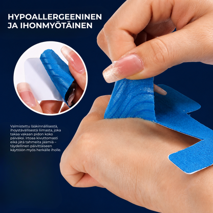 AlignTape™ | Valmiiksi leikattu elastinen kinesioteippi hallux valgus -tukeen