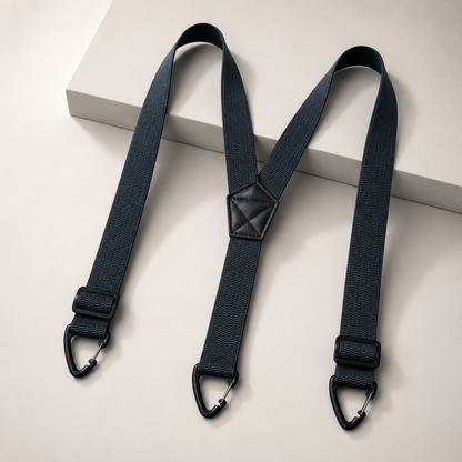 GripSuspenders™ | Justerbare seler med krokfester som holder buksene på plass hele dagenön ja vapaa-aikaan
