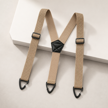 GripSuspenders™ | Justerbare seler med krokfester som holder buksene på plass hele dagenön ja vapaa-aikaan