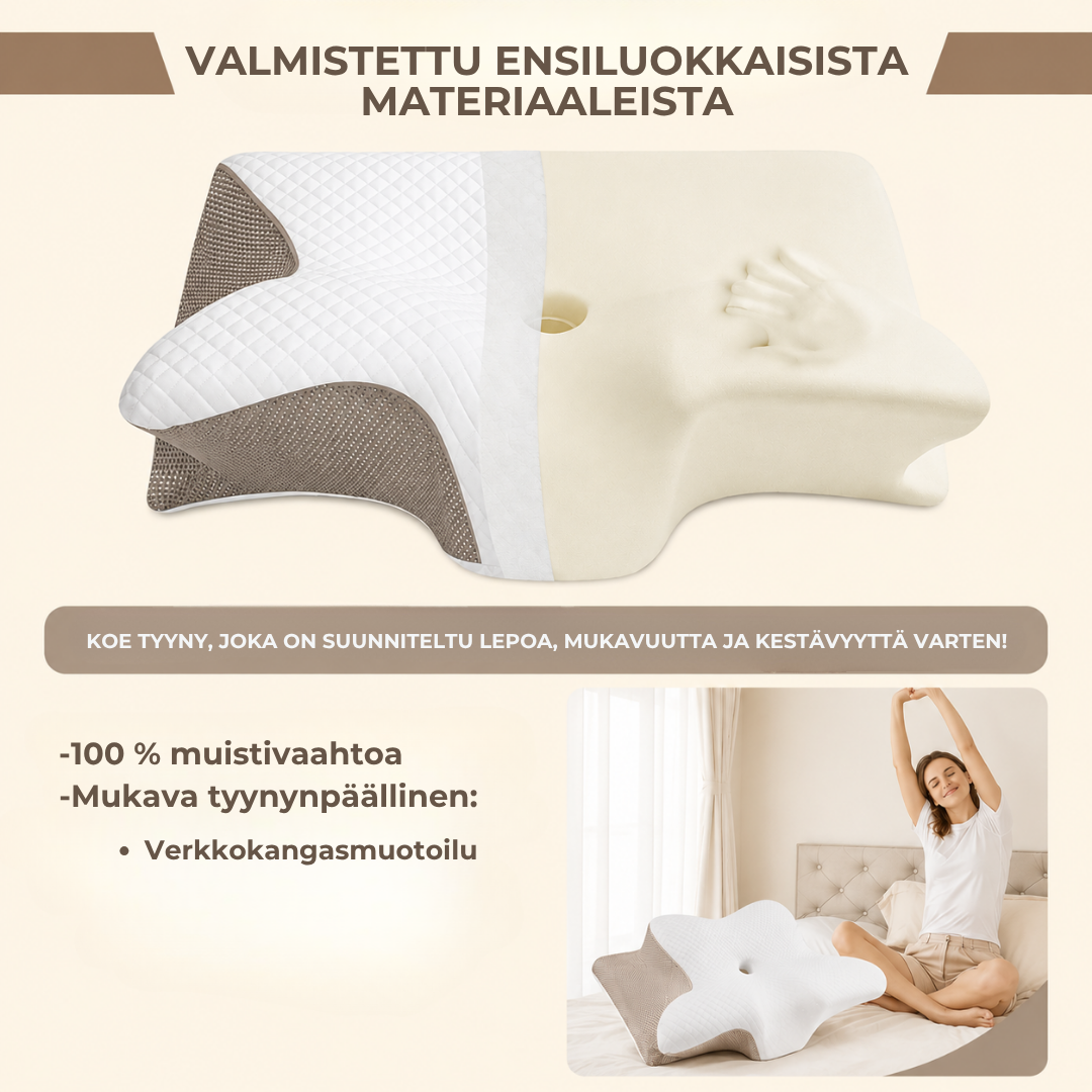 ErgoPillow™ | Anna niskallesi tuki, jota se on kaivannut joka yö