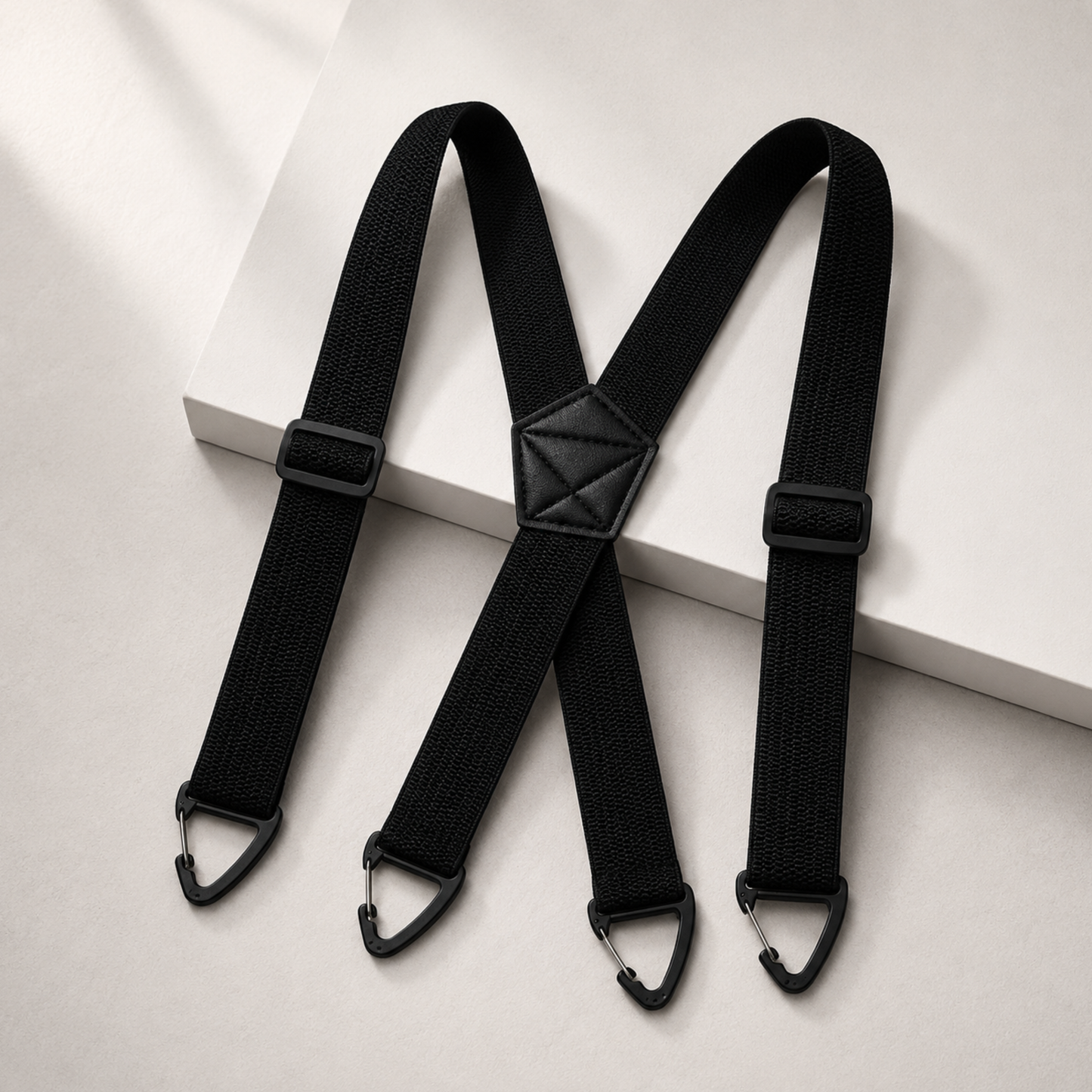 GripSuspenders™ | Justerbare seler med krokfester som holder buksene på plass hele dagenön ja vapaa-aikaan