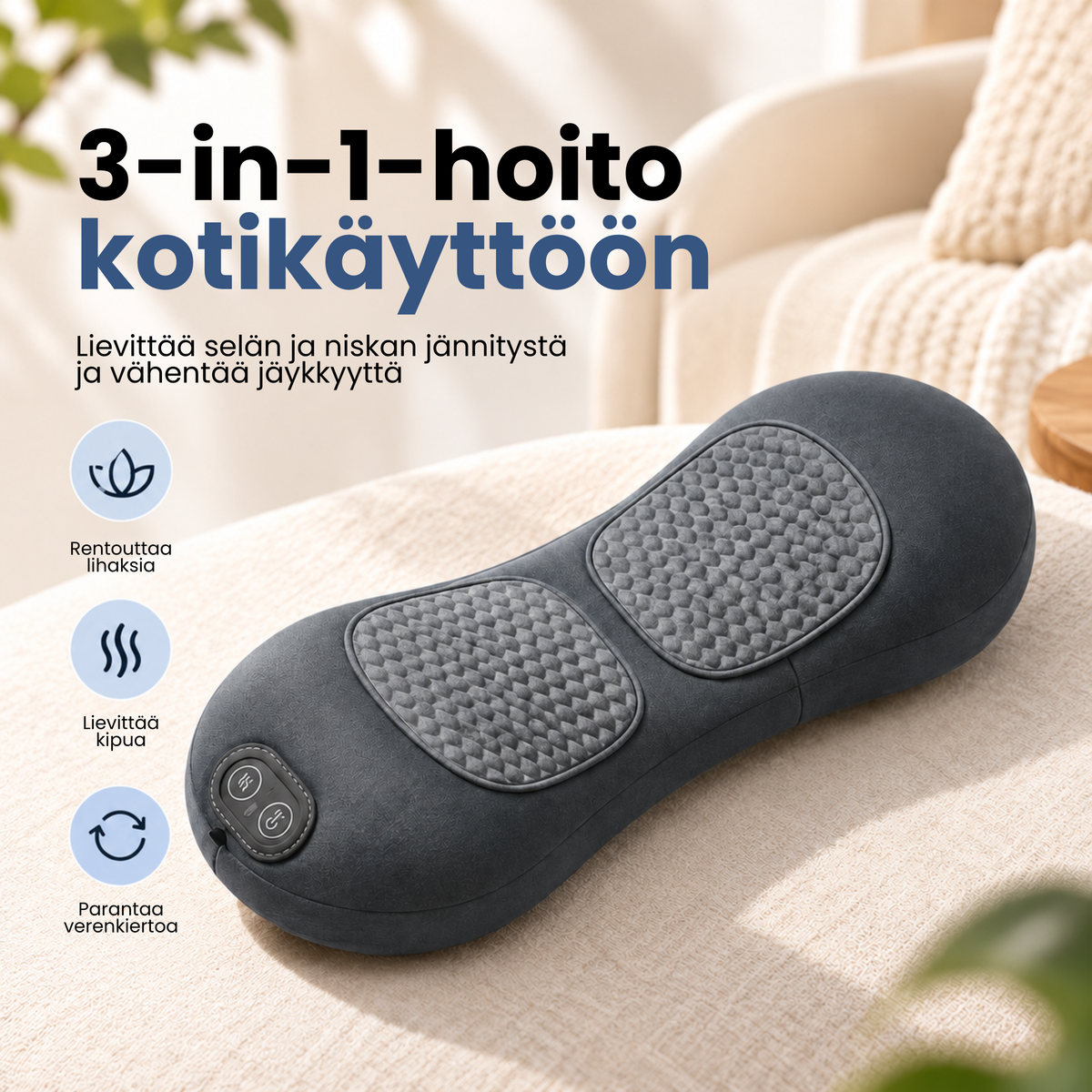 SelkäVirta | Rentoutusta kirealle niskalle suoraan kotisohvaltasi