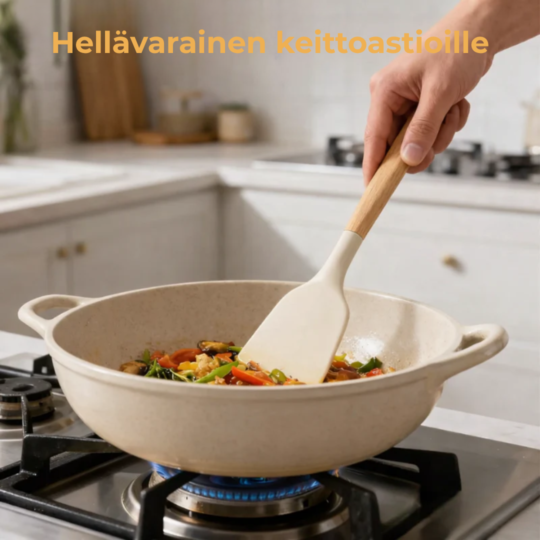 KeittiöPro™ Silikonisetti | 12-osainen silikoninen keittiövälinesetti