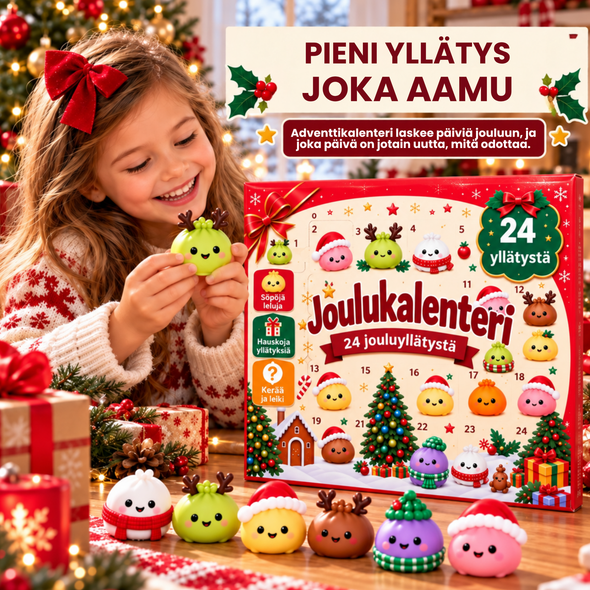 DumplingJoulu™ | Uusi squishy joka päivä jouluun asti