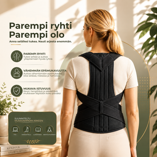 SpineSupport™ | Säädettävä selkätuki parempaan ryhtiin