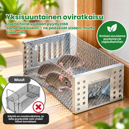 Pyydystä & Vapauta Hiirenloukku™ | Inhimillisempi tapa hoitaa hiiriongelma