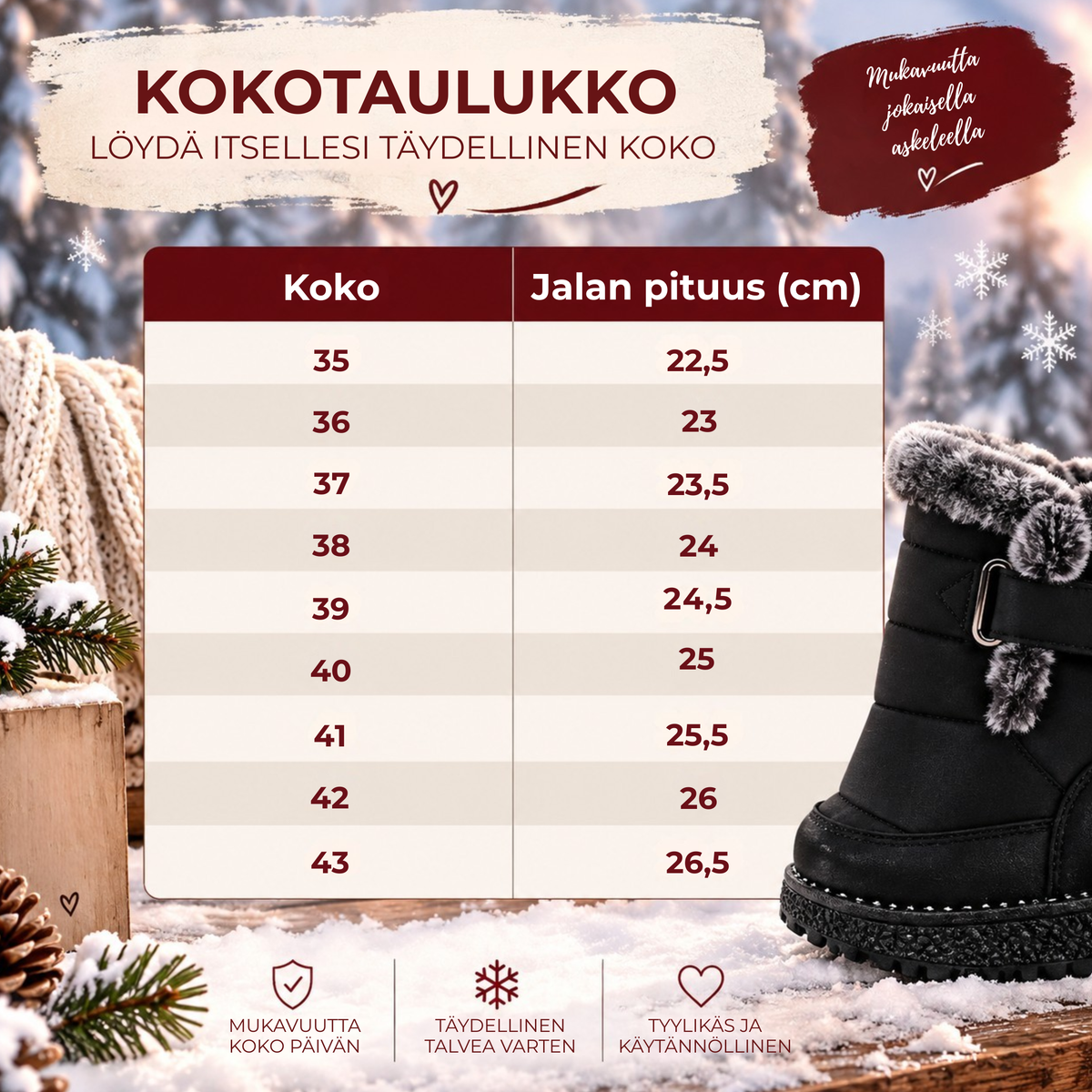 Kokotaulukko