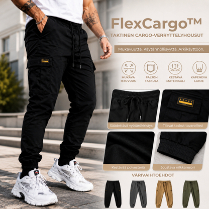 FlexCargo™ | Housut, jotka tuntuvat verkkareilta mutta näyttävät paljon tyylikkäämmiltä