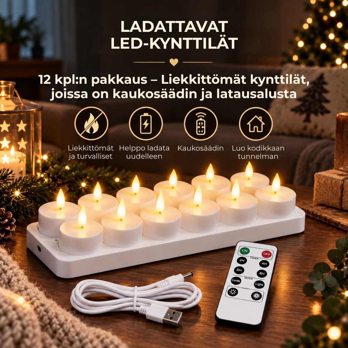 LED Tuikut™ | Turvallisempi tapa luoda kynttilätunnelmaa kotiin