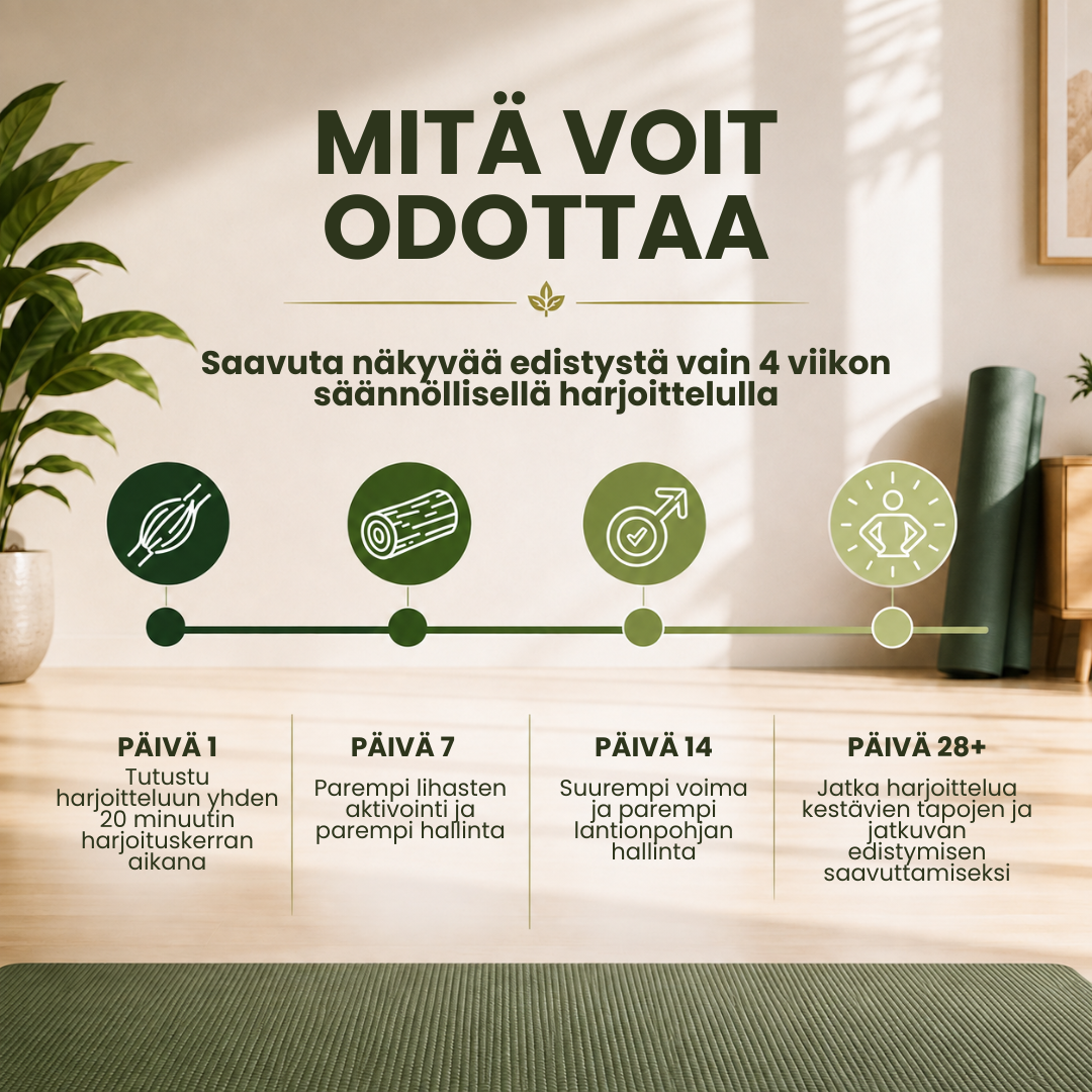 PelvicCore™ | Huomaamattomat lantionpohjan harjoitukset paremman hallinnan saavuttamiseksi
