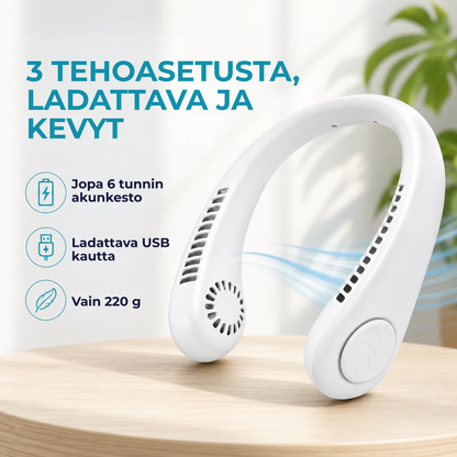 NeckBreeze™ | Kannettava ladattava niskatuuletin välittömään viilennykseen!