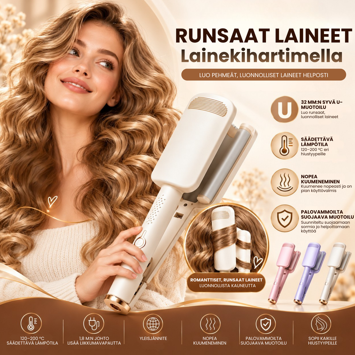Laine | Suuret, tuuheat laineet muutamassa minuutissa