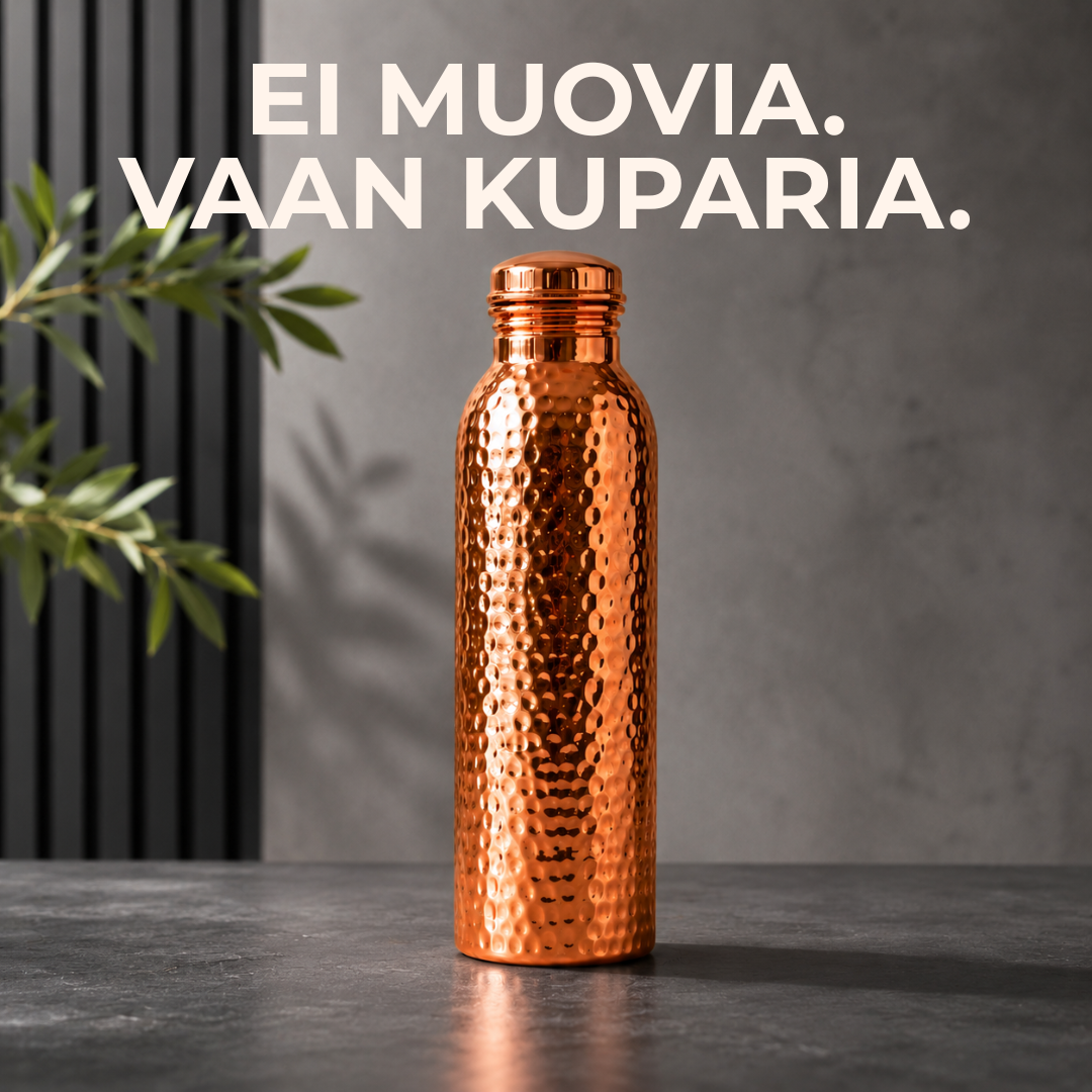 Avara Copper™ | Luonnollisesti puhdistettu vesi, ilman muovia.