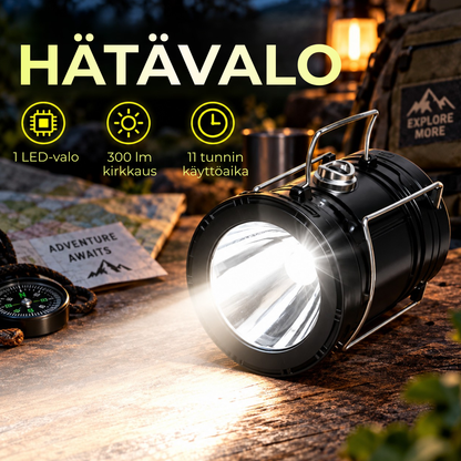 PullLight™ | Kompakti valo retkille ja sähkökatkoihin