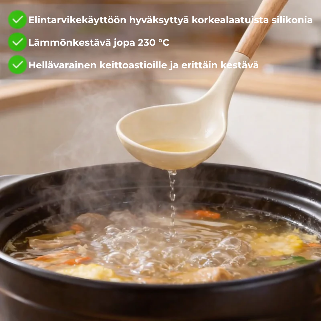 KeittiöPro™ Silikonisetti | 12-osainen silikoninen keittiövälinesetti