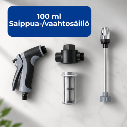 FoamJet Pro™ | Muuta puutarhaletkusi tehokkaaksi vaahtoruiskuksi