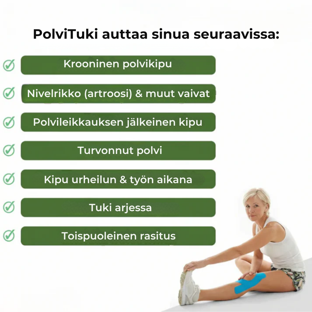 PolviTuki | Vakaa tuki ja vapaa liikkuvuus