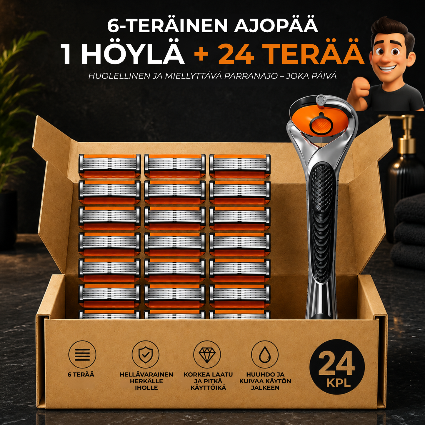 BladeCraft™ | 24 ajopäätä + ilmainen höylä