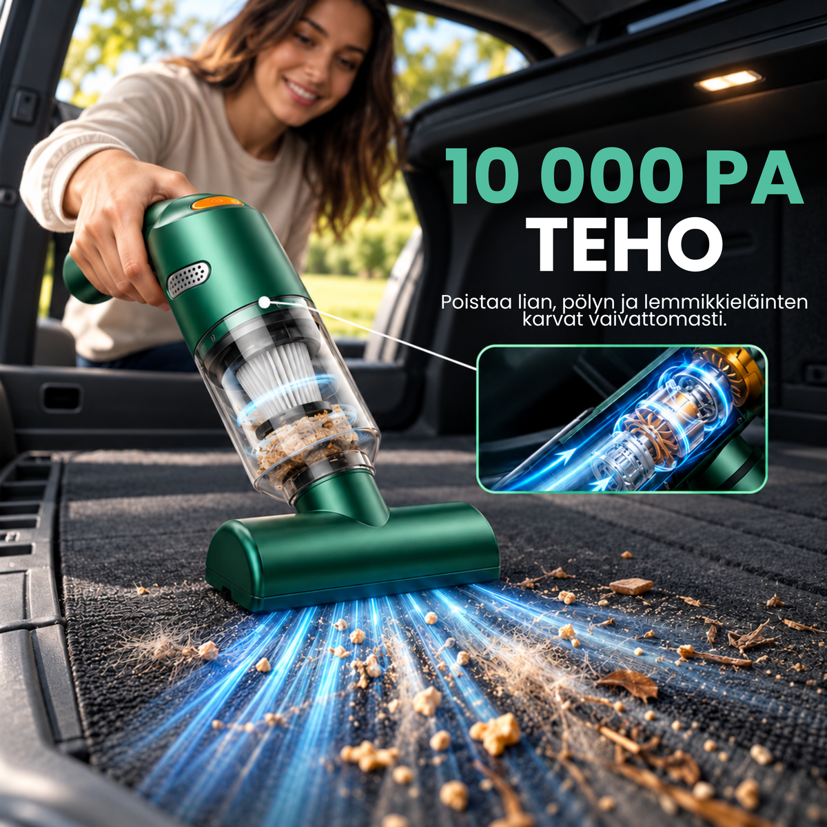 PölyPois™ | Puhdas auto ilman turhaa vaivaa