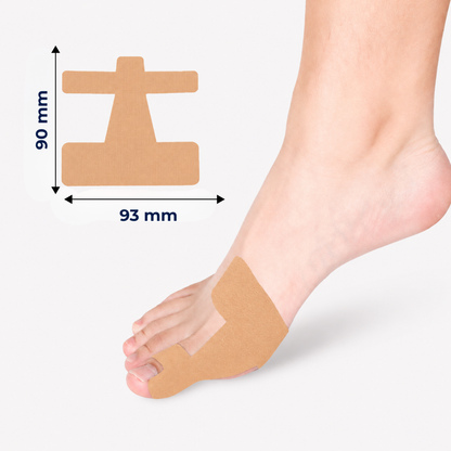 AlignTape™ | Valmiiksi leikattu elastinen kinesioteippi hallux valgus -tukeen