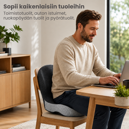 MukavuusTyyny™ | Sano hyvästit lonkkakipuihin ja epämukavuuteen – istu mukavasti koko päivän