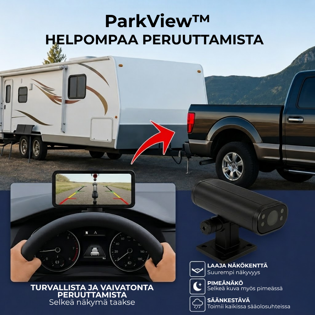 ParkView™ | Stressitön ja turvallinen pysäköinti ilman arvailua.