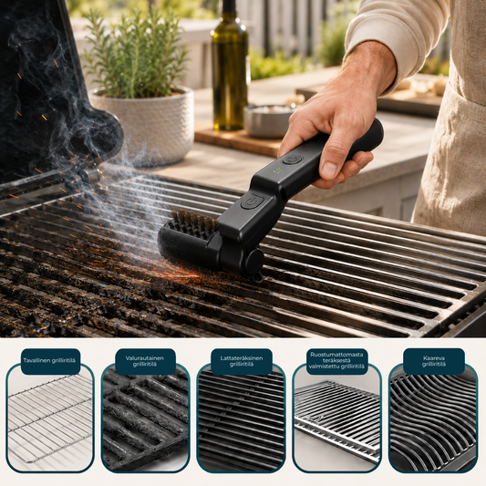 GrillForce™ | Langaton sähköinen grillinpuhdistin