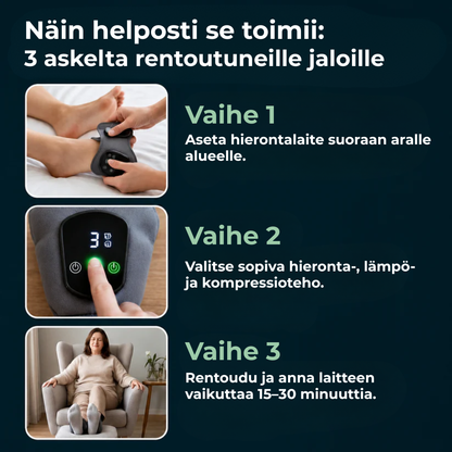 JalkaRauha™ | Rask lindring, bedre blodsirkulasjon, komfort