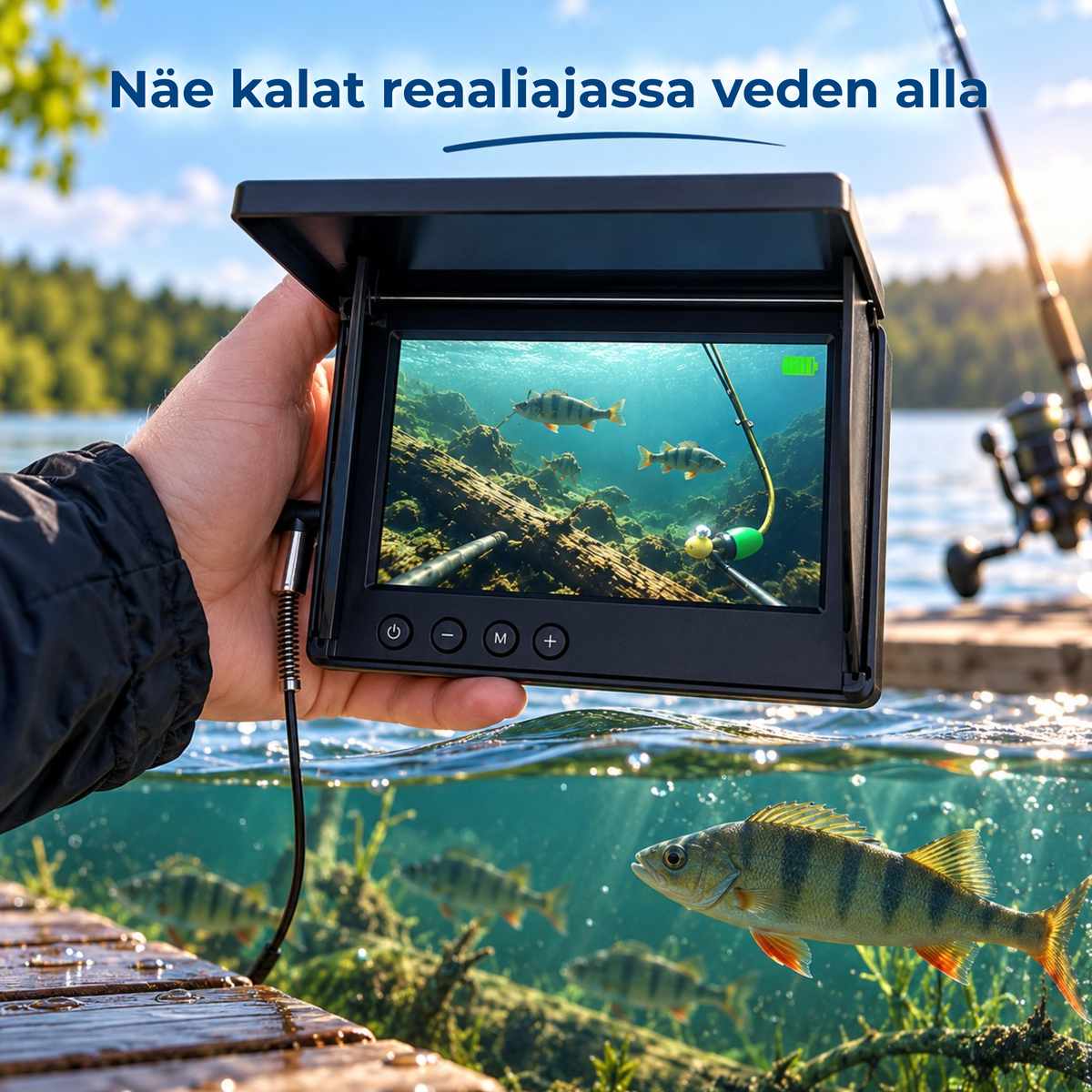 KalastusKamera™  | Näe, mitä pinnan alla tapahtuu ennen kuin heität