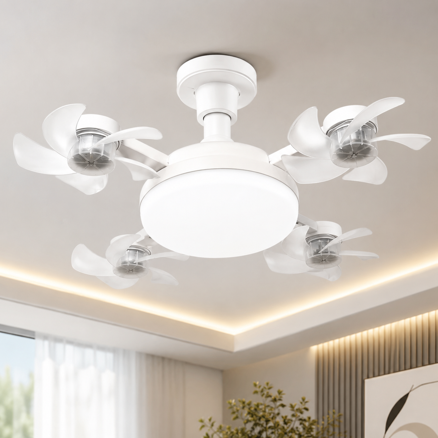 AirCrown™ | LED, E27-kanta ja tyylikäs kattovalaisinmuotoilu