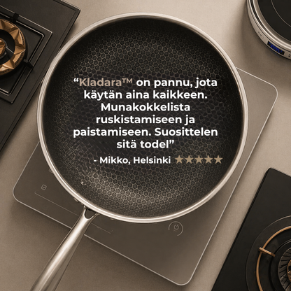 Kladara™ Hybridpanne | Pannu, jota oikeasti käytät joka päivä