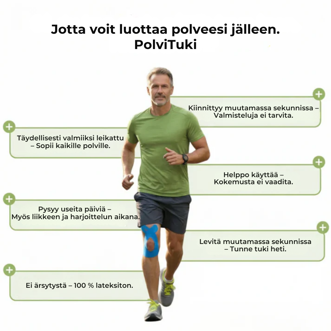 PolviTuki | Vakaa tuki ja vapaa liikkuvuus