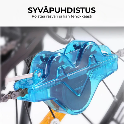 CleanRide™ | uhdas ketju minuutissa, ilman likaisia käsiä.