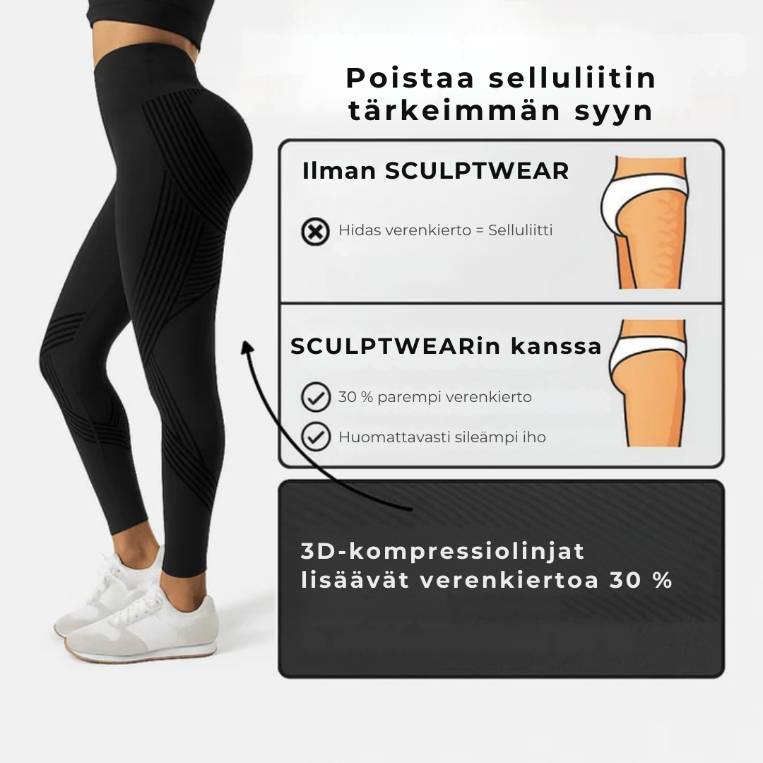 SculptWear™ | Leggingsit, jotka työskentelevät aktiivisesti selluliittia vastaan