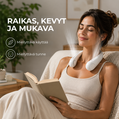 NeckBreeze™ | Kannettava ladattava niskatuuletin välittömään viilennykseen!