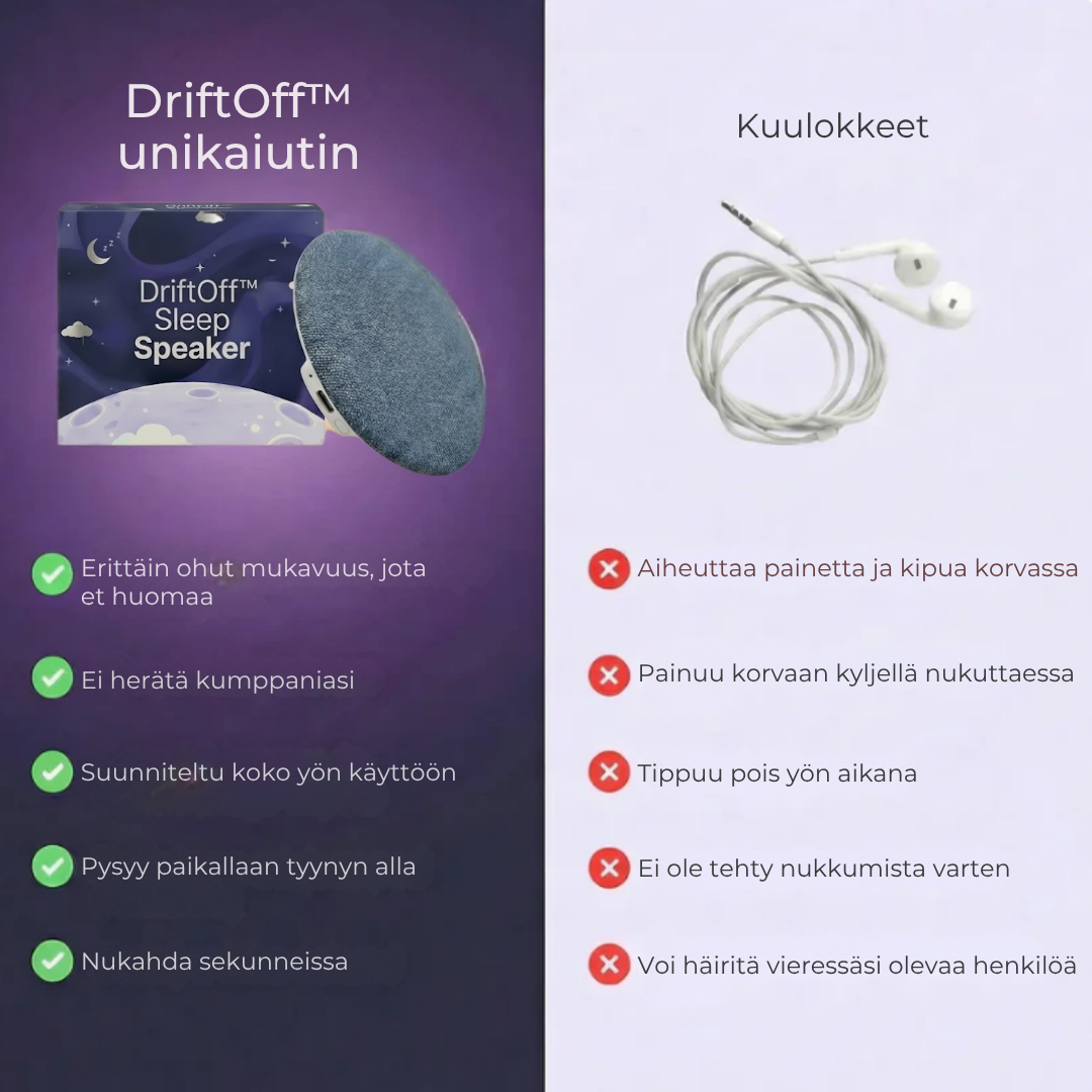 DriftOff™ | Kaiutin helpottamaan nukahtamista