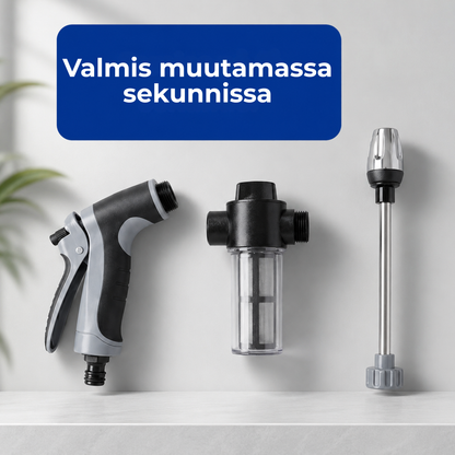 FoamJet Pro™ | Muuta puutarhaletkusi tehokkaaksi vaahtoruiskuksi
