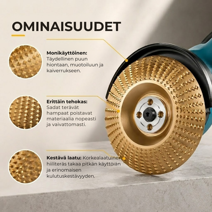CarveDisc Pro™ | Puuntyöstölaikka kulmahiomakoneeseen