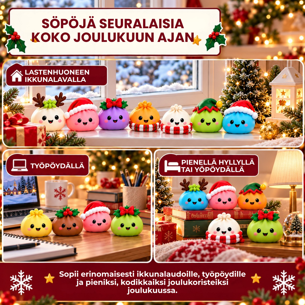 DumplingJoulu™ | Uusi squishy joka päivä jouluun asti