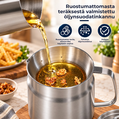 OilPot™ | Kaikki paistoöljyn käsittelyyn yhdessä astiassa