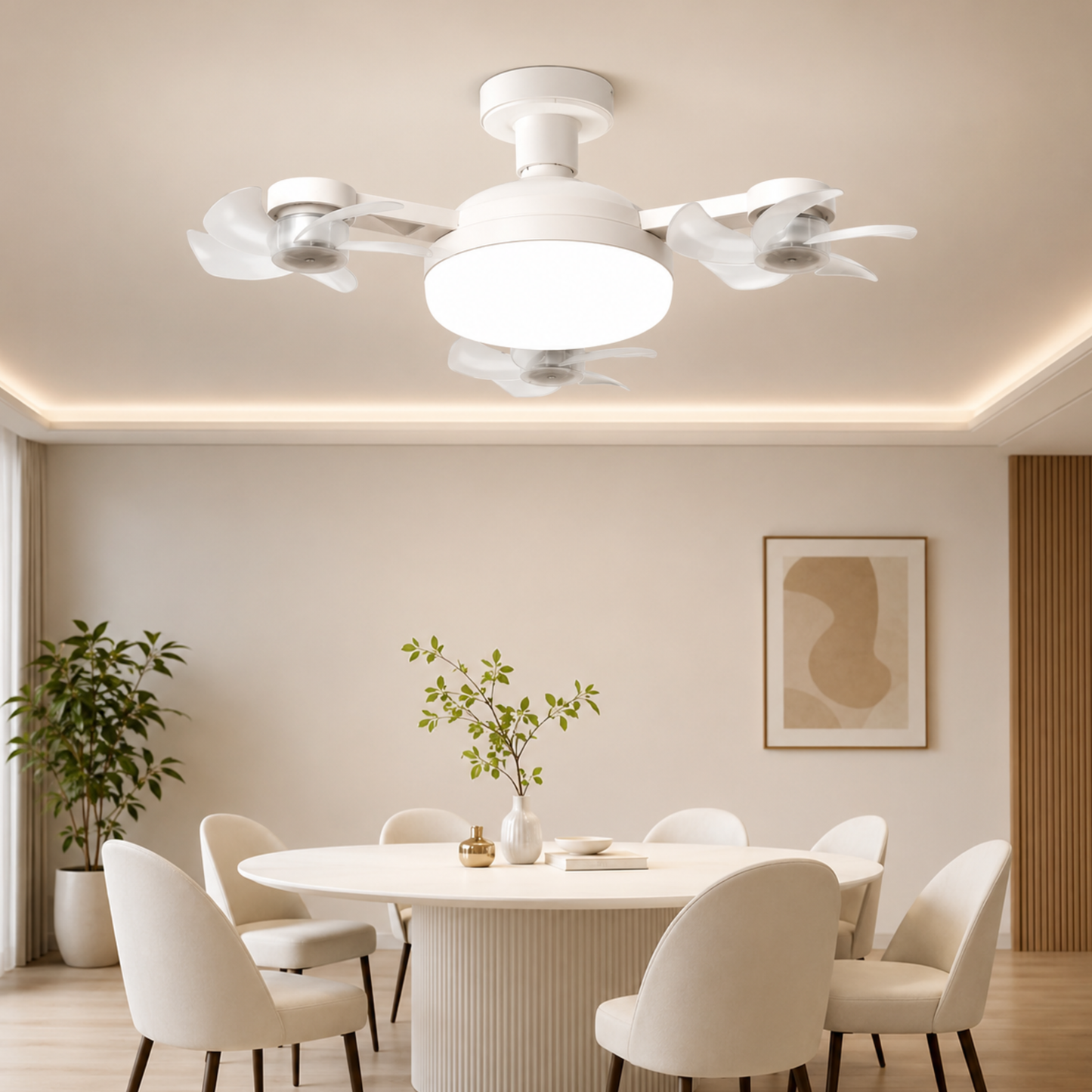 AirCrown™ | LED, E27-kanta ja tyylikäs kattovalaisinmuotoilu